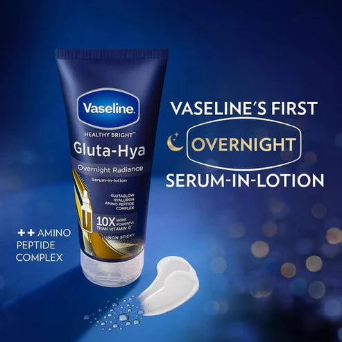 Vaseline Gluta-Hya Overnight Radiance, Serum-In-Lotion 200ml